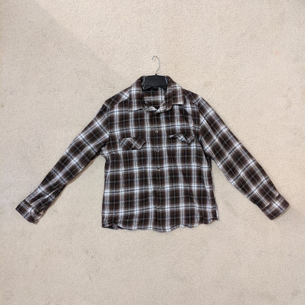 Field & Stream Brown / Gray Button Down